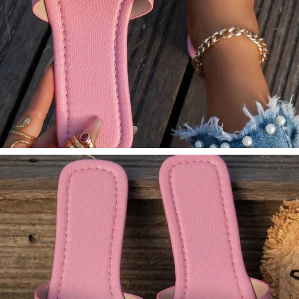 Pink Slide Sandals
